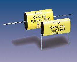 PM7 (axial) Metallized Polyester capacitors