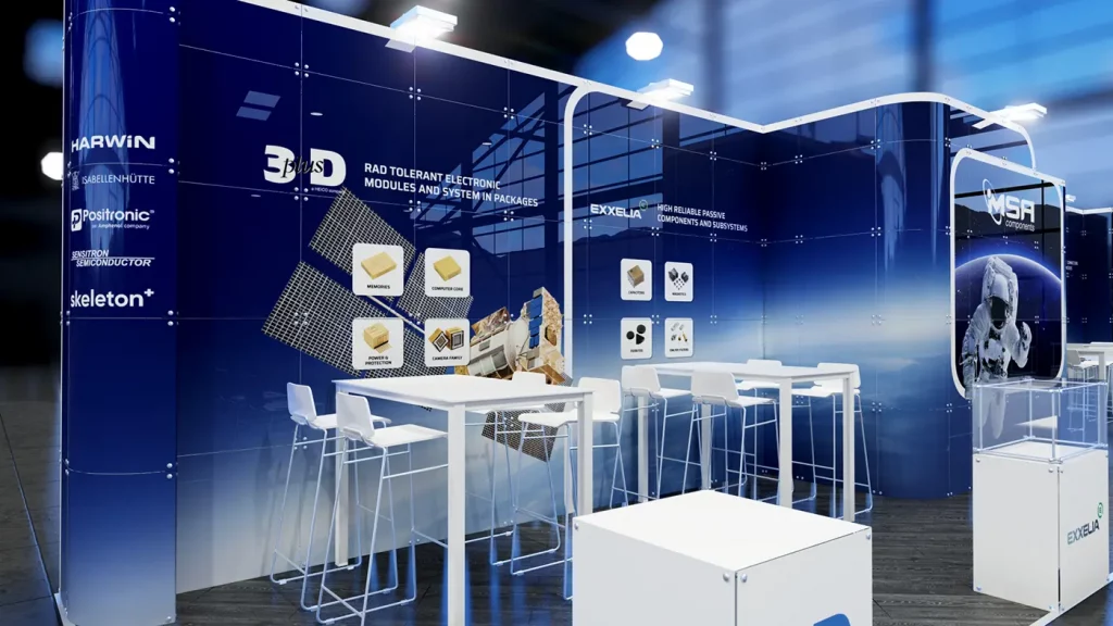 MSA exhibition booth at Space Tech Expo Europe