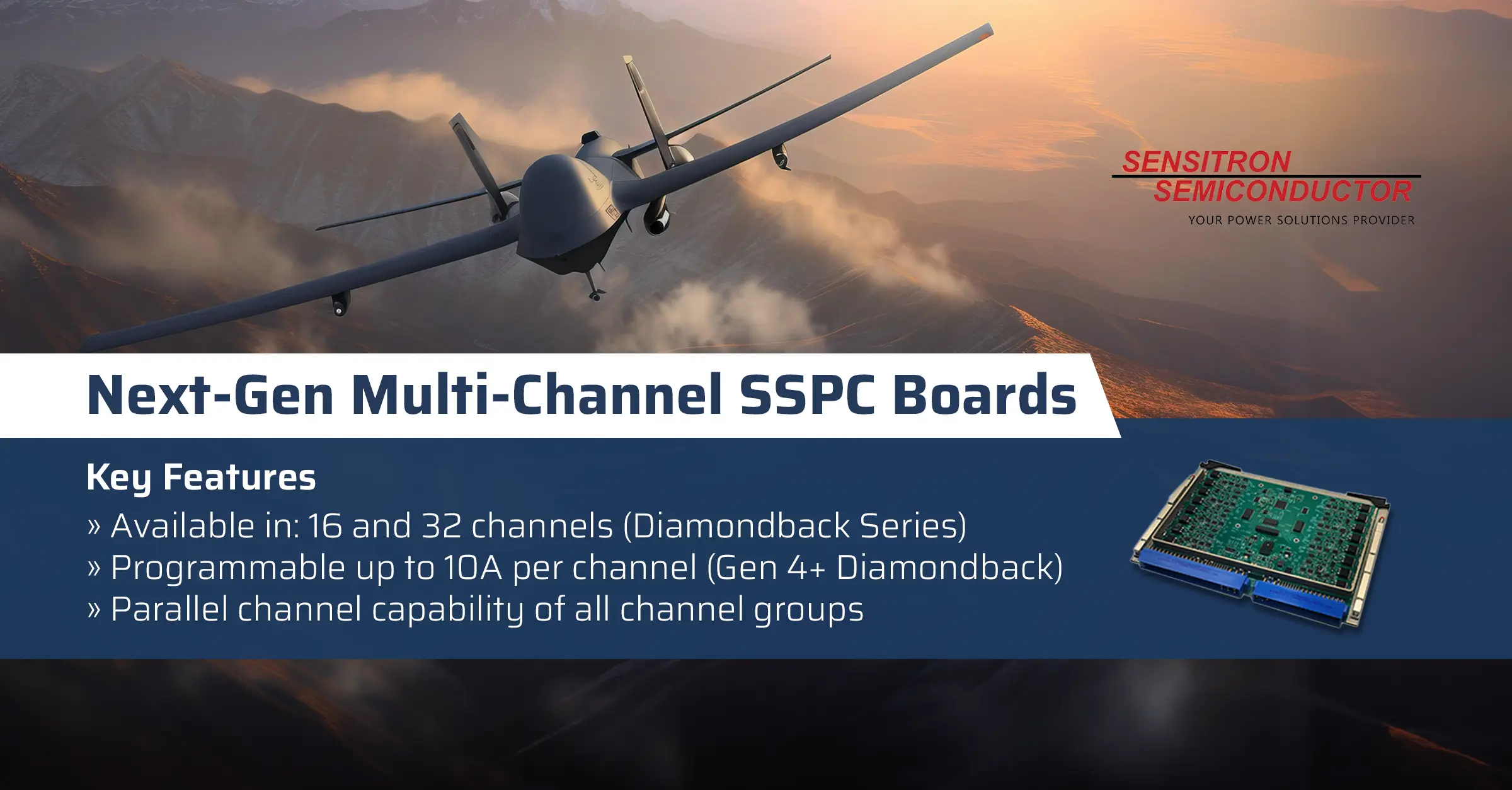 Sensitron introduces new Next-Gen Multi-Channel SSPC Boards